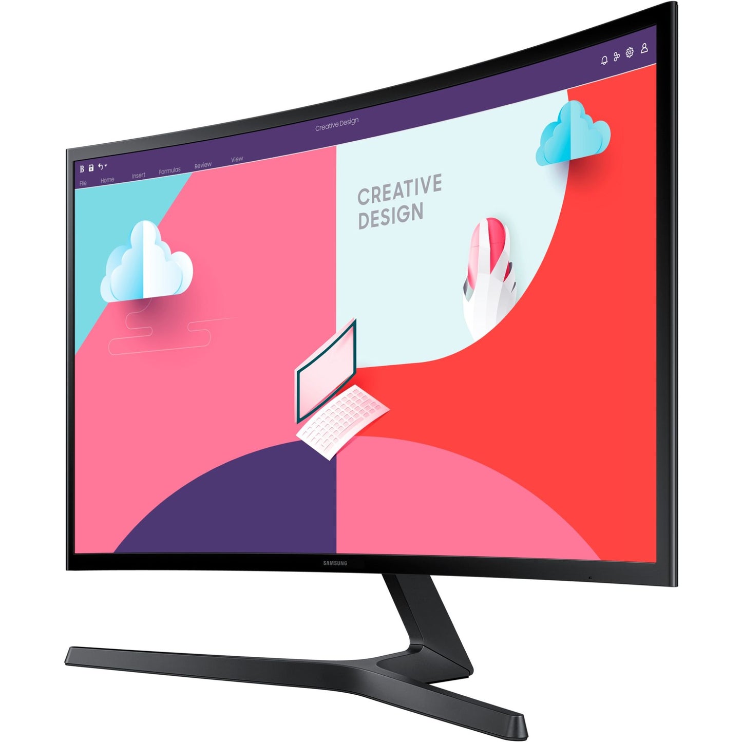 Samsung S24C366EAU Curved 16:9 4ms 75Hz HDMI VGA VESA Full HD