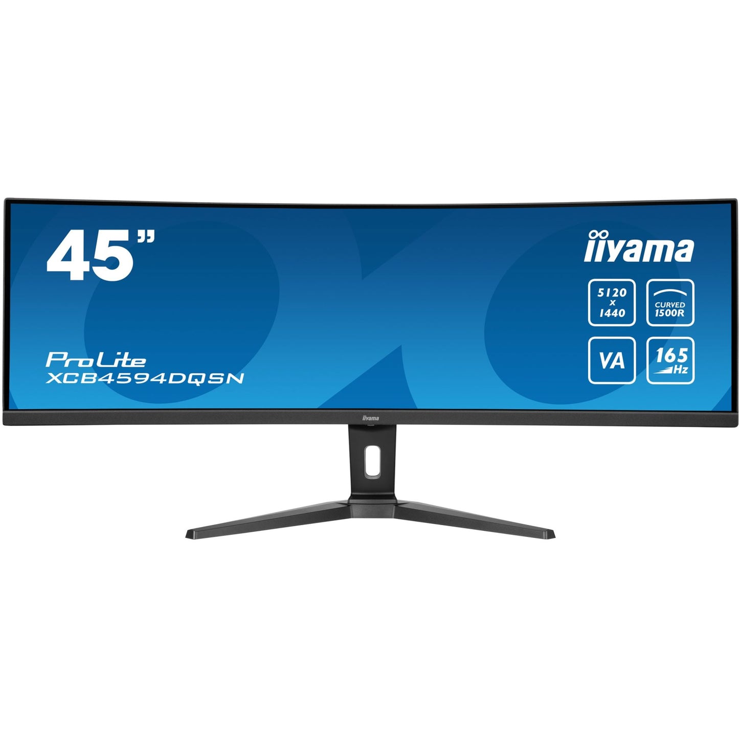 45“MON Iiyama Prolite XCB4594DQSN-B1 32:9 DQHD Curved 165Hz 0,8ms HDMI DP USB-C RJ45 LS Black