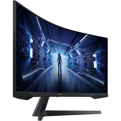 34“MON Samsung Odyssey C34G55TWWP Curved 21:9 1ms 144Hz HDMI DisplayPort VESA Ultra WQHD Black 86cm' (3440x1440)