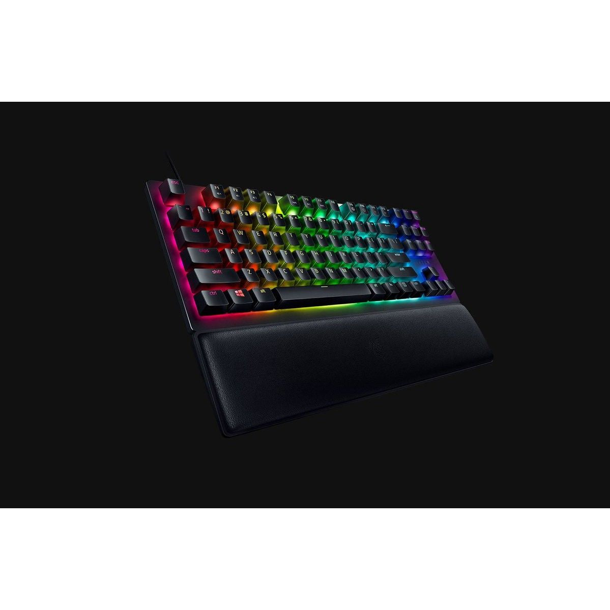 Gamer Tastatur Razer Huntsman V2 Tenkeyless Gaming Keyboard Optical Red DE black