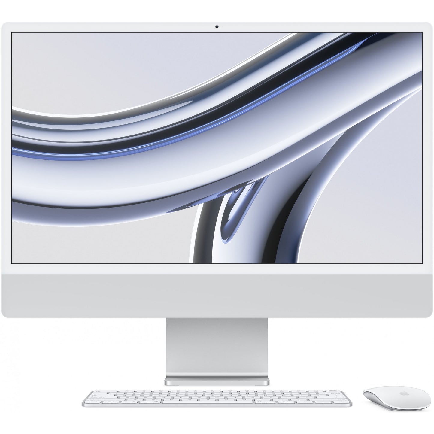 Apple iMac , 59,7 cm (23.5"), 4.5K Ultra HD, Apple M, 8 GB, 256 GB, macOS Sonoma Silber