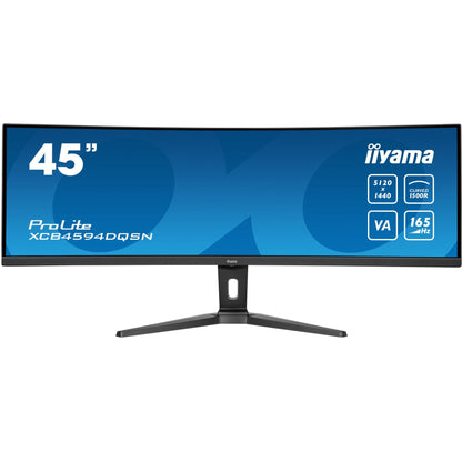 45“MON Iiyama Prolite XCB4594DQSN-B1 32:9 DQHD Curved 165Hz 0,8ms HDMI DP USB-C RJ45 LS Black
