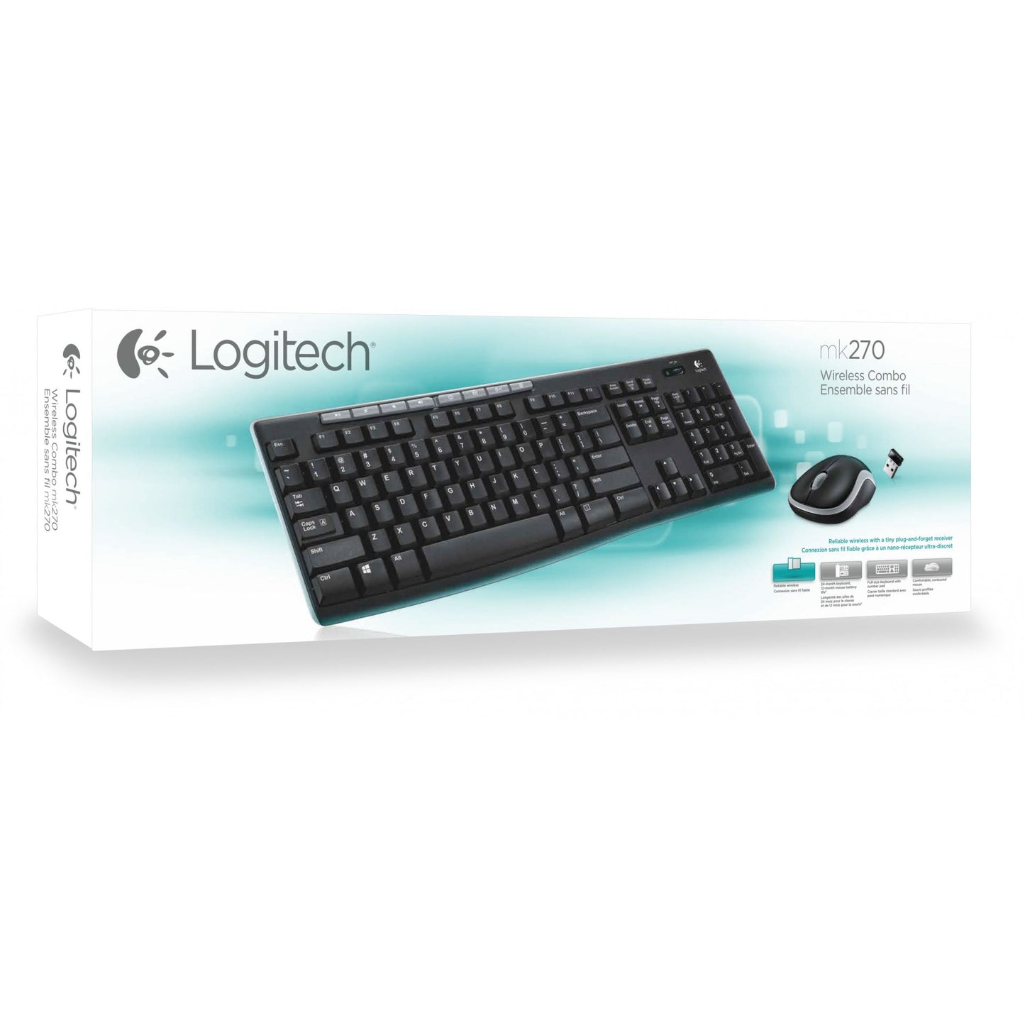Logitech Wireless Combo MK270 Keyboard Maus & Tastatur