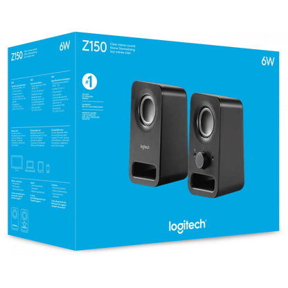 Logitech Z150, 2.0 Kanäle, Kabelgebunden, 3 W, Schwarz